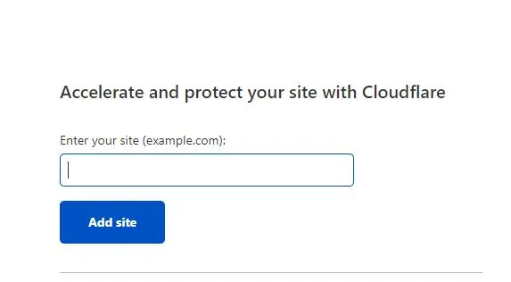 Add website to Cloudflare