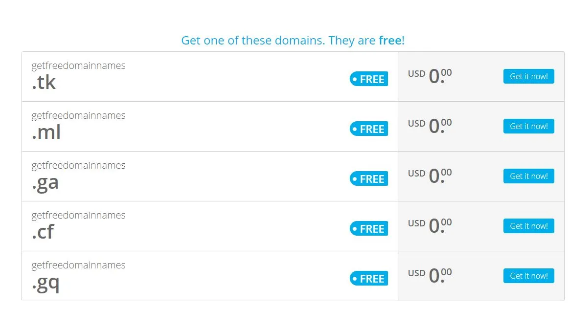 Get-Free-domain-from-freenom.com